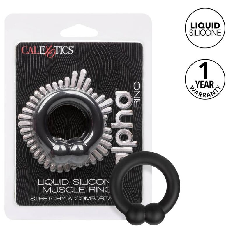 CALIFORNIA EXOTICS ALPHA MUSCLE RING BLACK