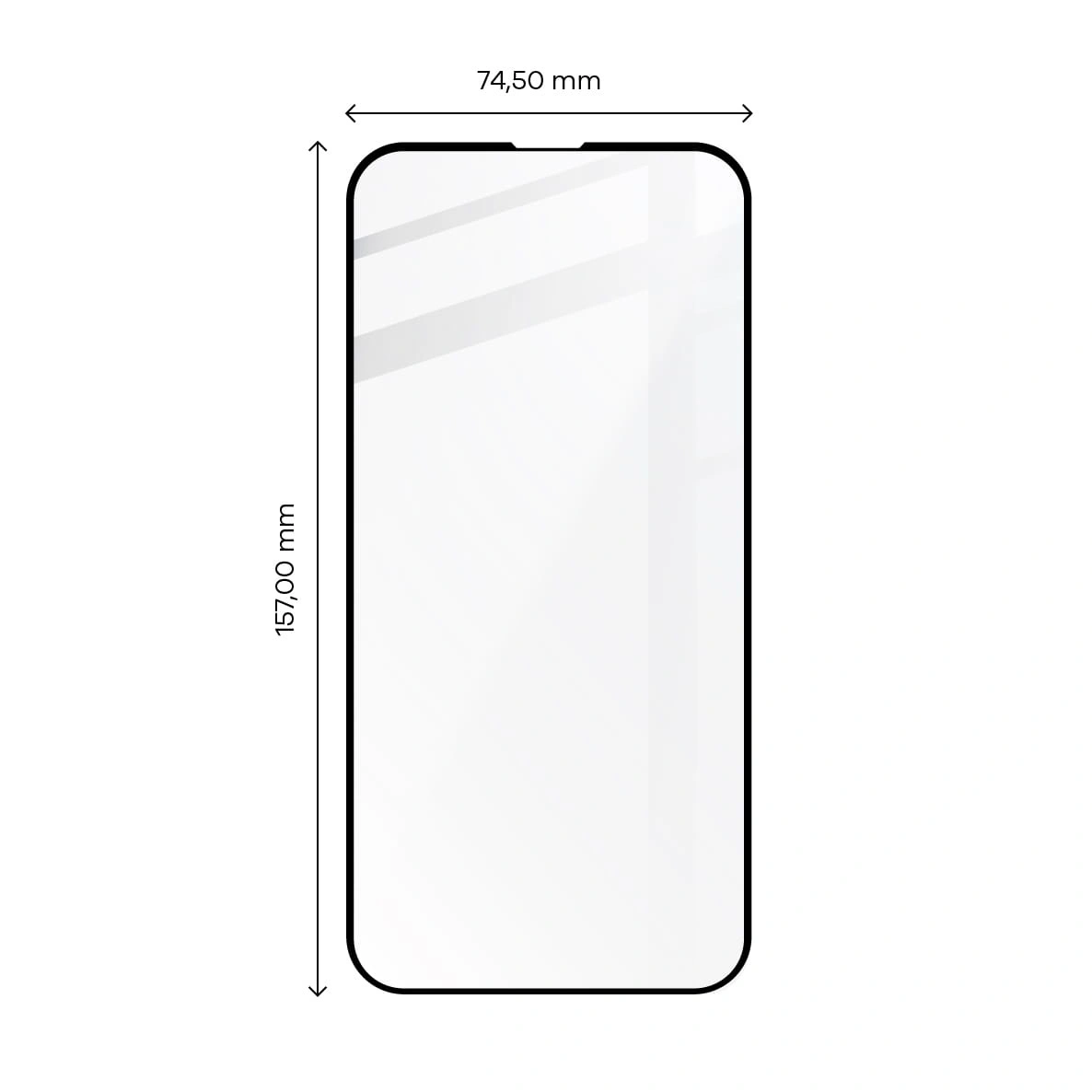 Bizon Glass Edge 2 Apple iPhone 14 Plus / 13 Pro Max black