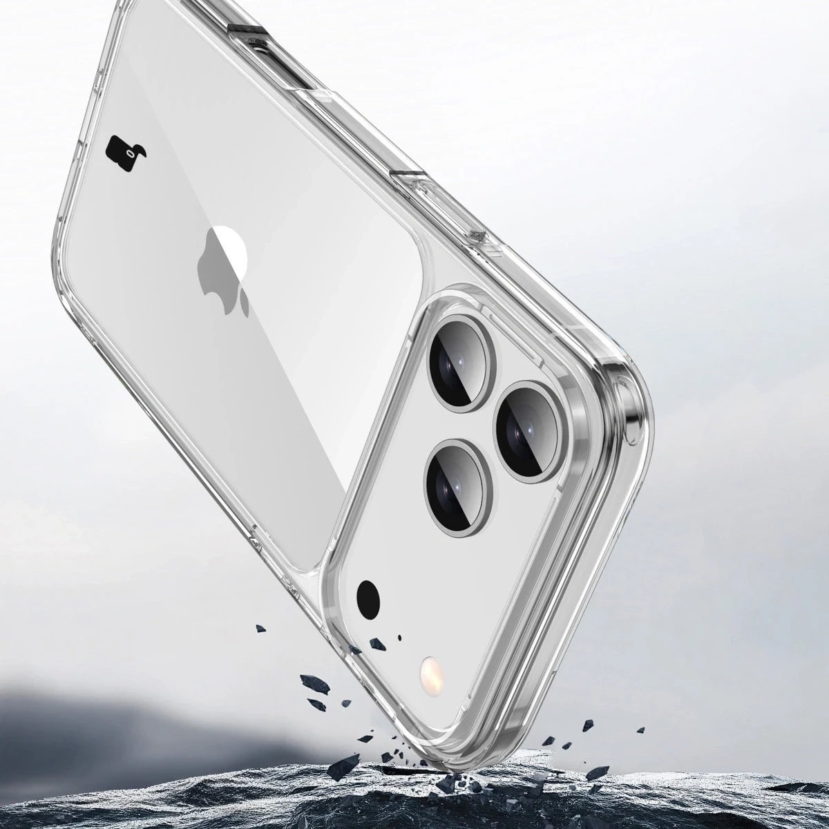 Etui Bizon Case Halo do Apple iPhone 17 Pro przezroczyste