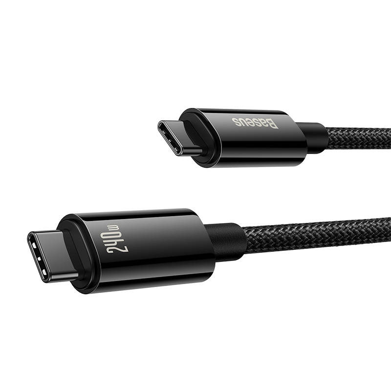 Baseus Tungsten Gold USB-C/USB-C Cable 240W 2m (black)