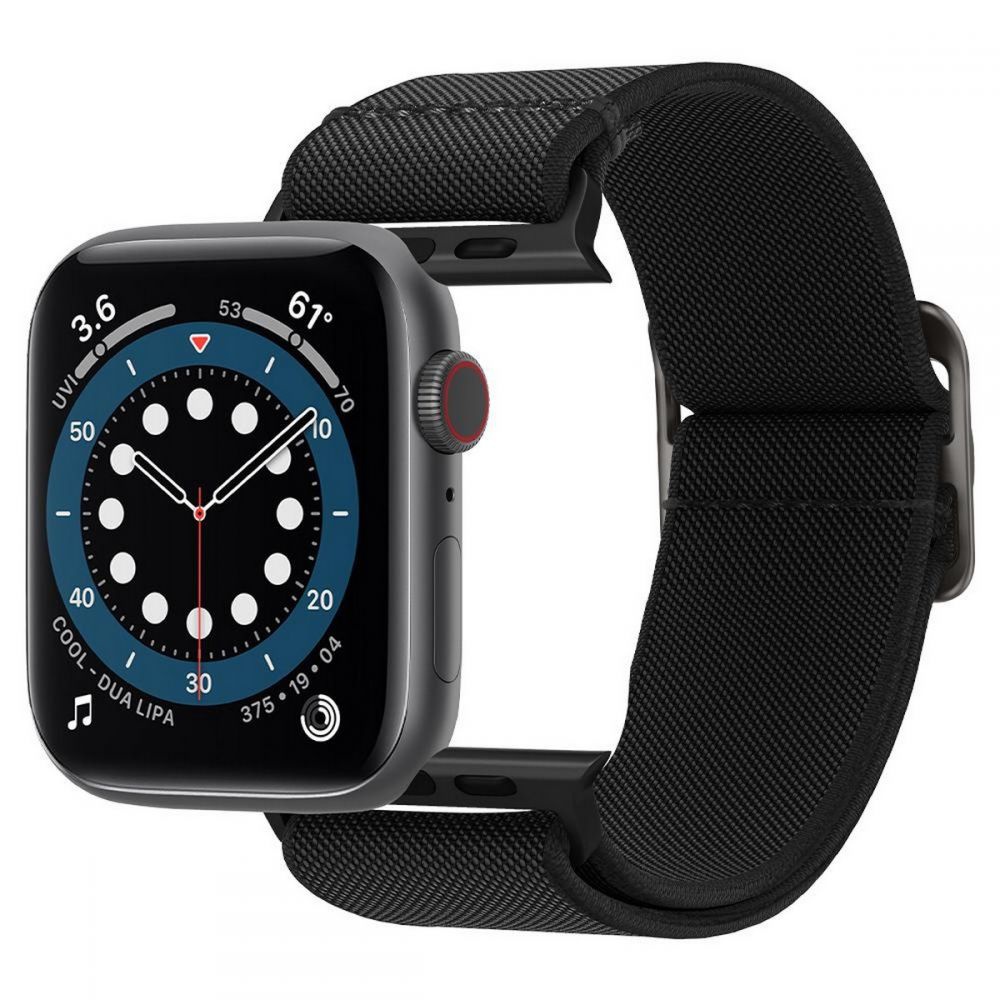 Spigen Fit Lite Strap Apple Watch 4/5/6/SE 44mm Black
