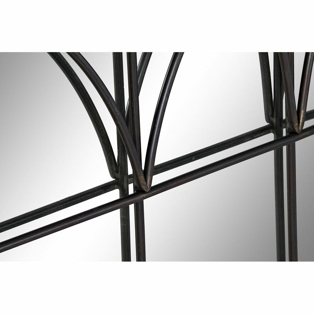 Wall mirror DKD Home Decor Black Metal (76 x 4 x 76 cm)