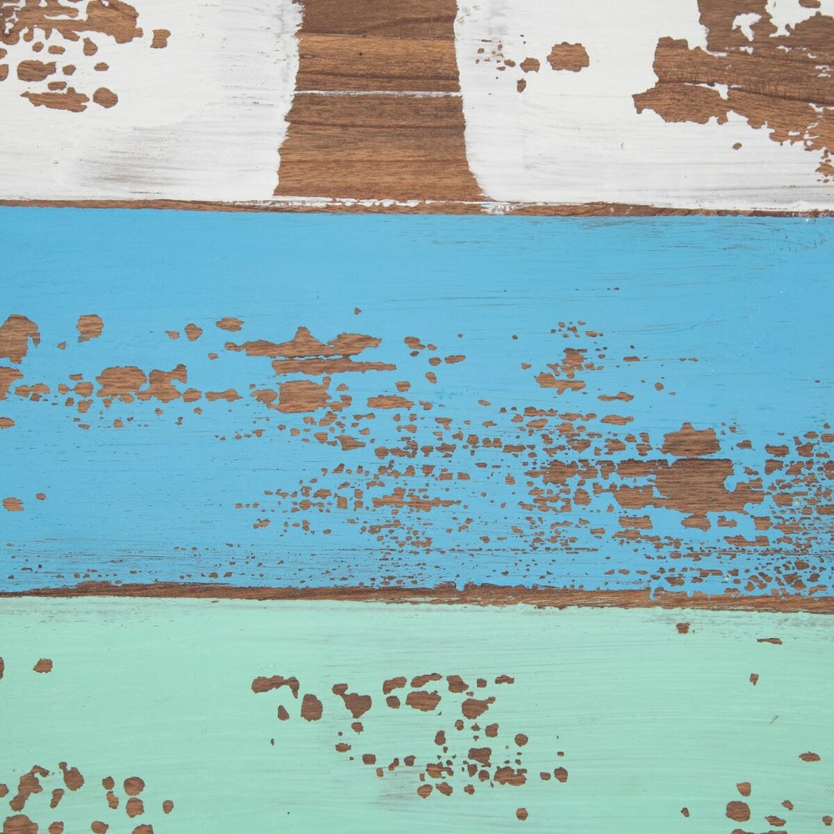 Sideboard Blue Metal Wood Brown 120 x 40 x 80 cm