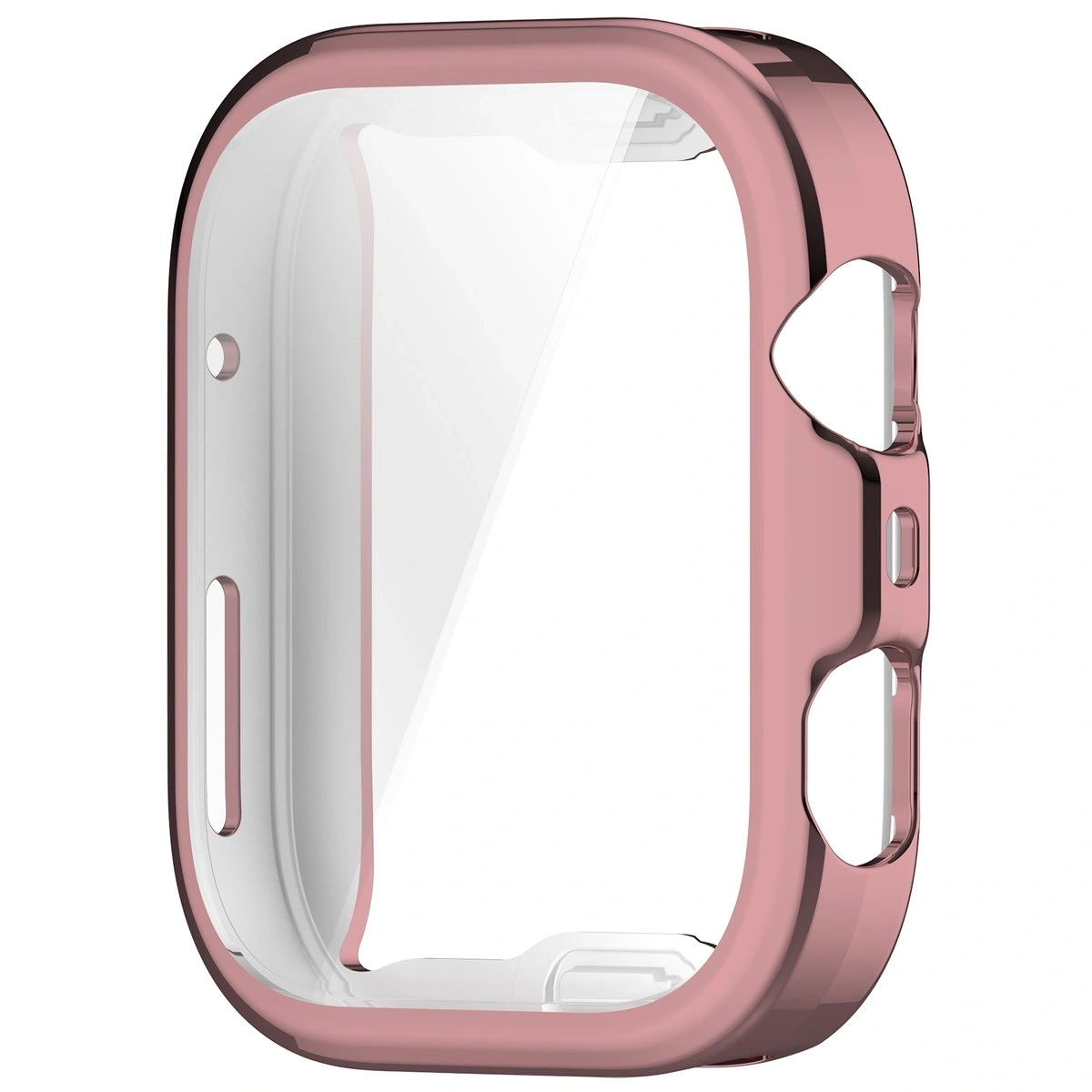 Etui z osłoną ekranu Bizon Case Watch Felipe do Huawei Watch Fit 4 Pro różowe