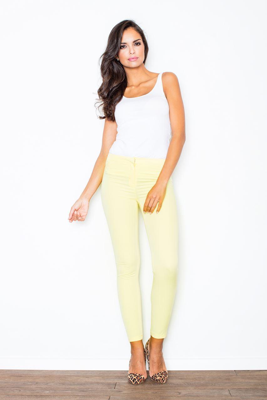  Women trousers model 44272 Figl  yellow