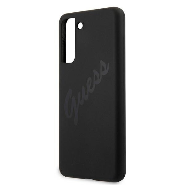 Guess GUHCS21MLSVSBK Samsung Galaxy S21+ Plus black hardcase Script Vintage