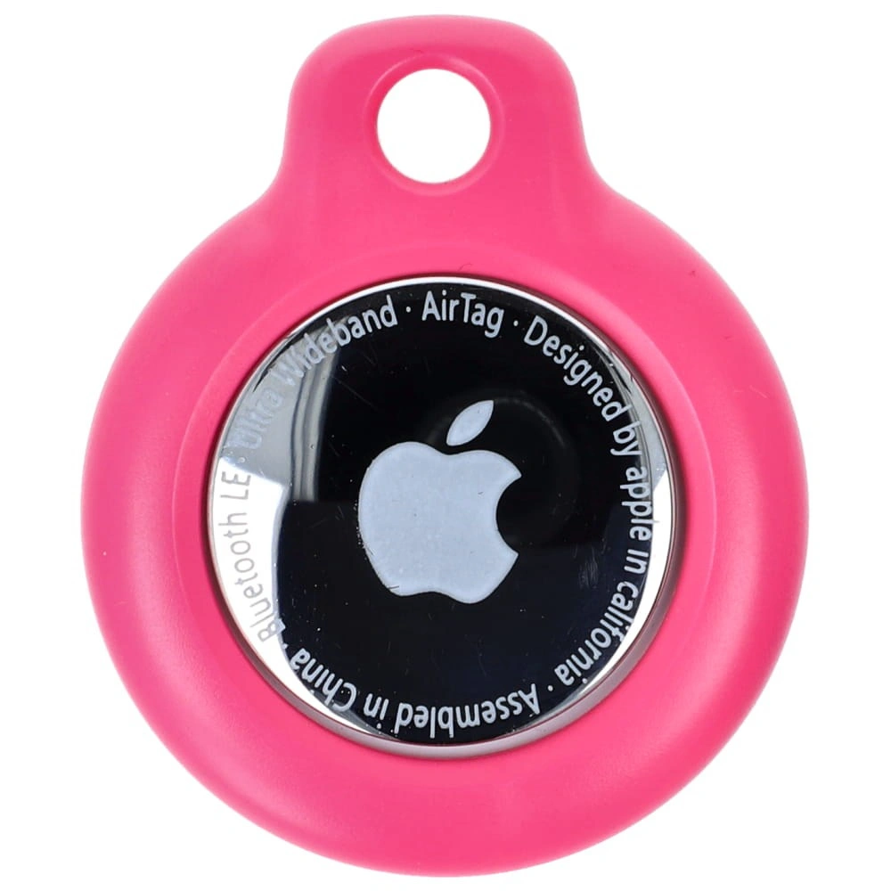 Bizon Case Locator Keychain Apple AirTag pink