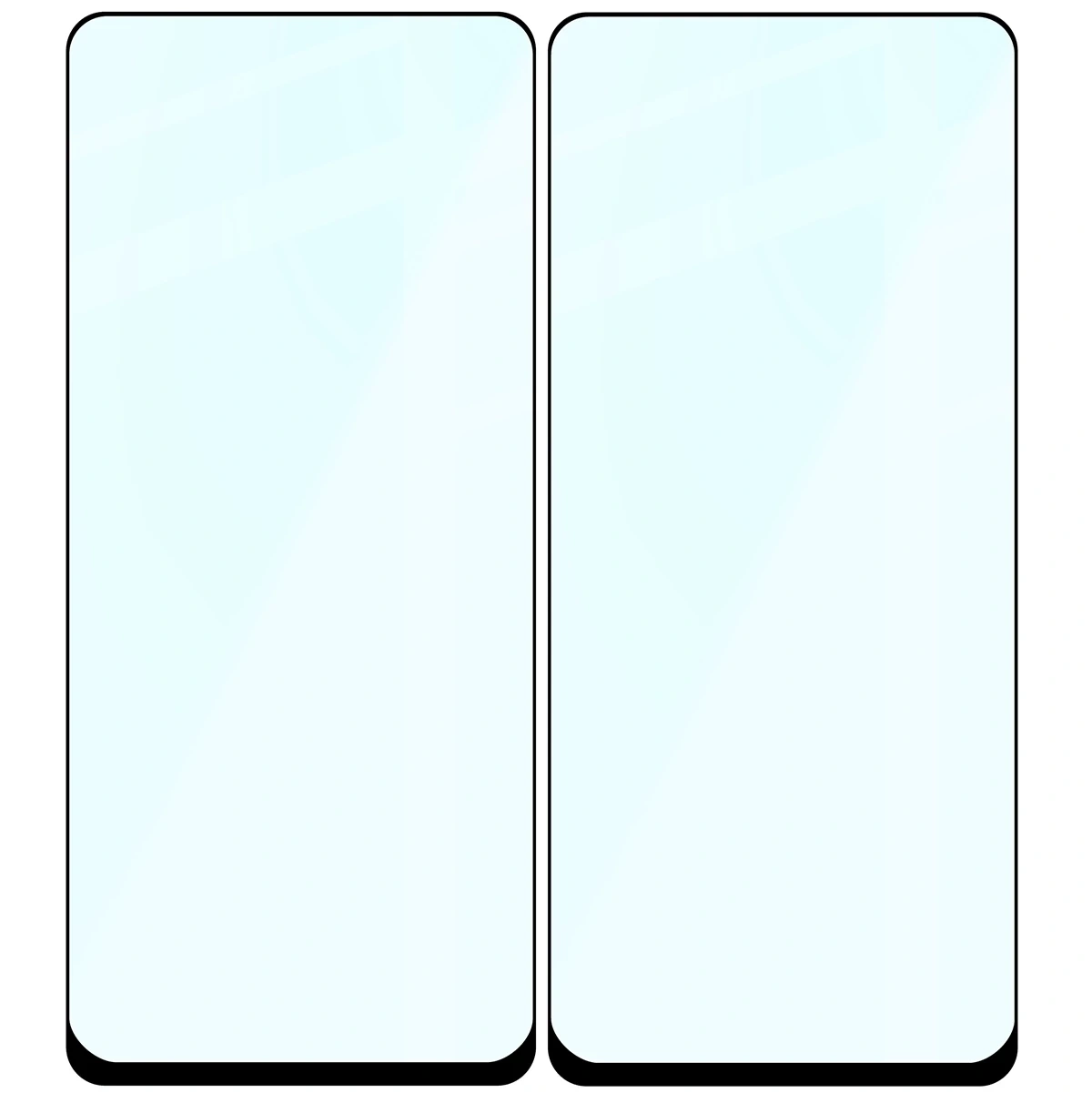 Szkło hartowane Bizon Glass Edge Duo do Samsung Galaxy XCover 7 Pro / 6 Pro czarna ramka [2 PACK]