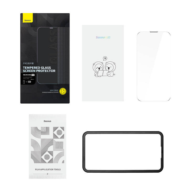 Baseus Schott HD 0.3mm Glass Apple iPhone 14 Pro + anti dust filter