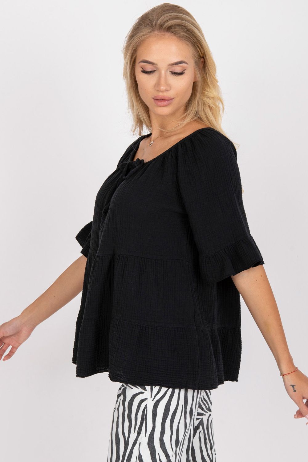  Blouse model 165886 Och Bella  black