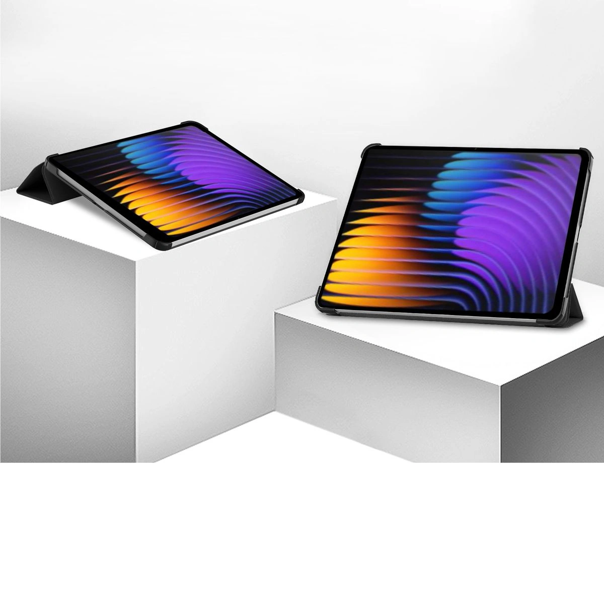 Etui z klapką Bizon Case Tab Croc do Xiaomi Pad 7 / 7 Pro czarne