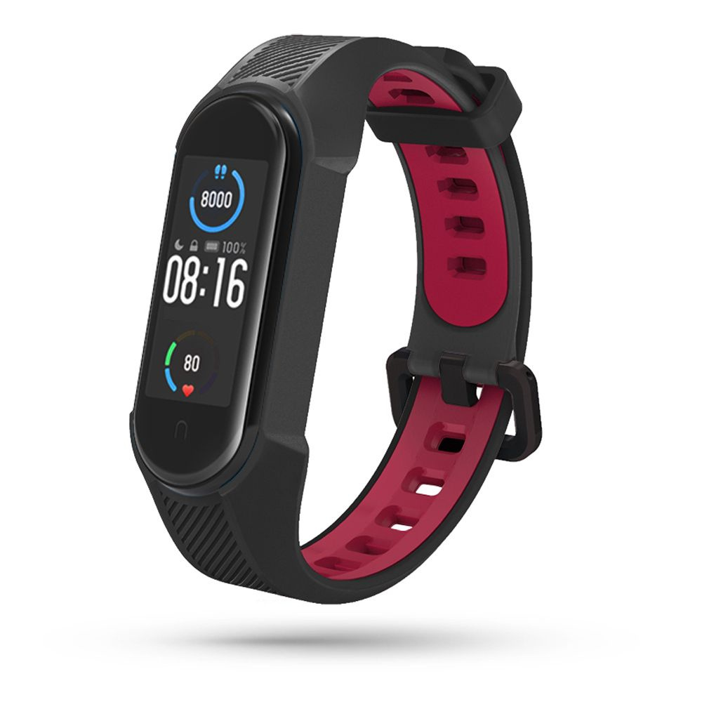 Tech-protect Armour Xiaomi Mi Band 5/6 Black/red