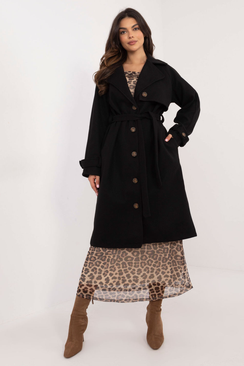  Coat model 202439 Och Bella  black