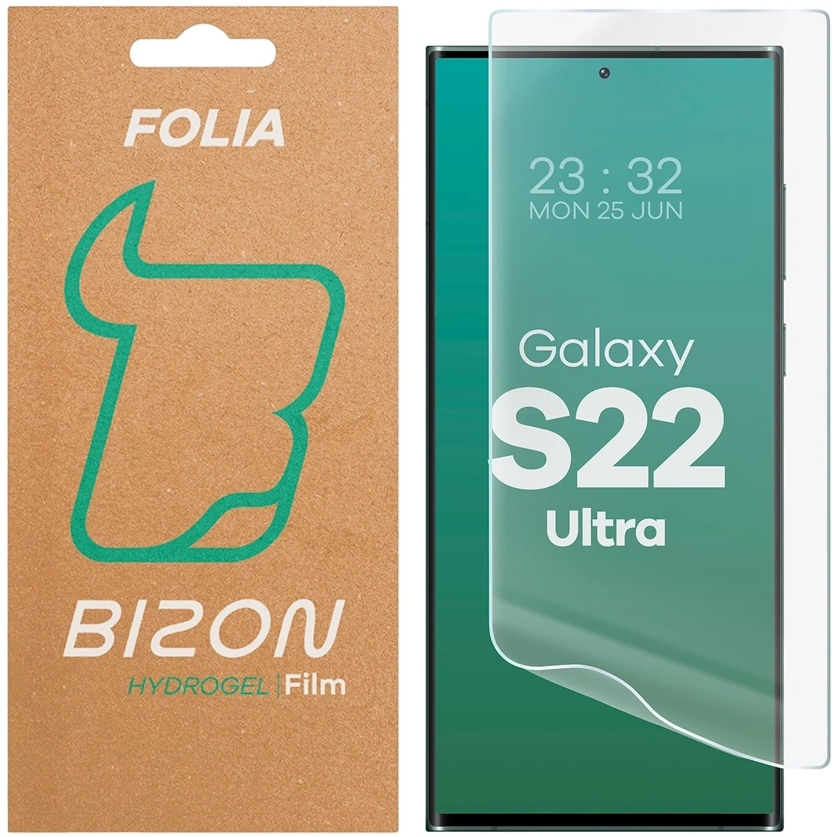 Folia hydrożelowa na ekran Bizon Glass Hydrogel Front do Samsung Galaxy S22 Ultra