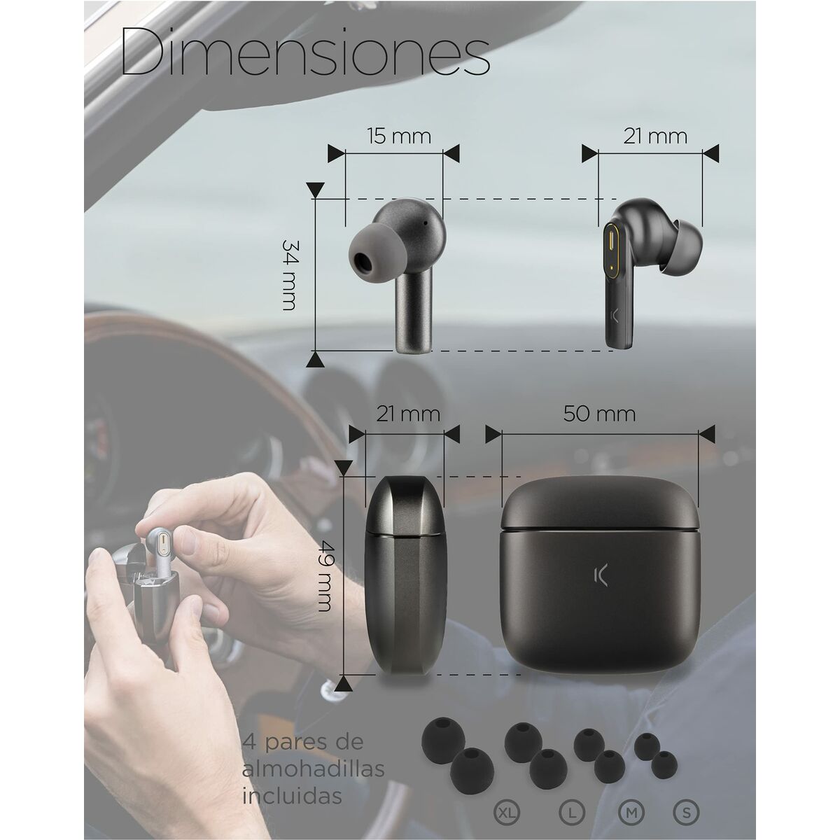 Bluetooth Headphones KSIX Spark Bluetooth Headphones KSIX Spark