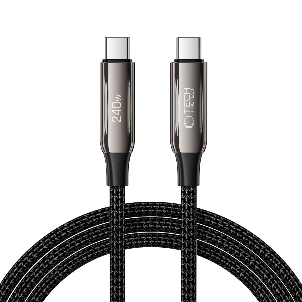 Tech-Protect UB10T Ultraboost USB-C / USB-C Cable PD240W/QC4.0 200cm Black