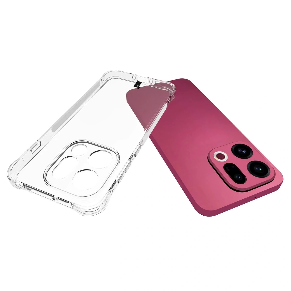 Elastyczne etui Bizon Case Salpa do Oppo Find X9 przezroczyste