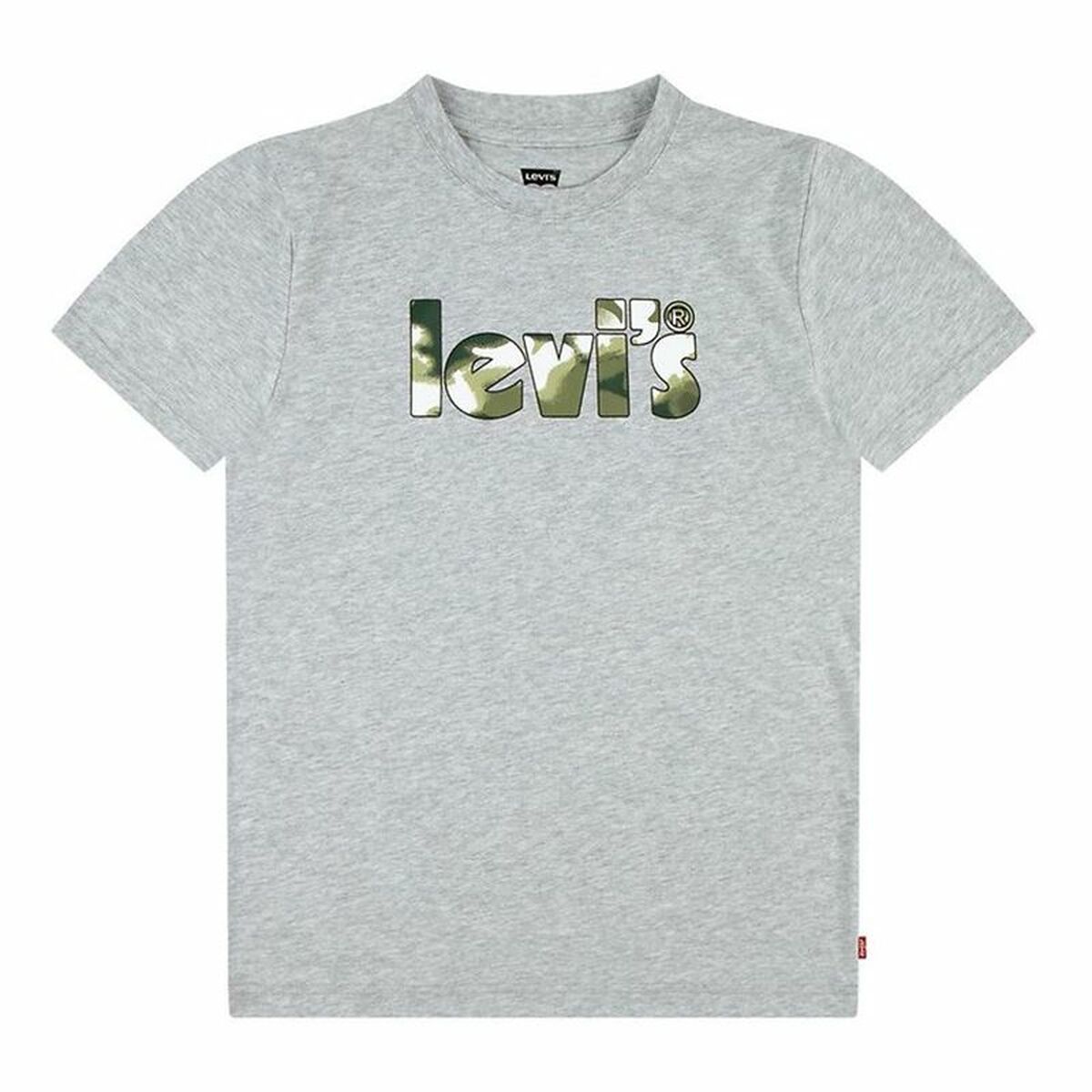 T-shirt Levi's Camo Poster Logo Gray Grey T-shirt Levi's Camo Poster Logo Gray Grey