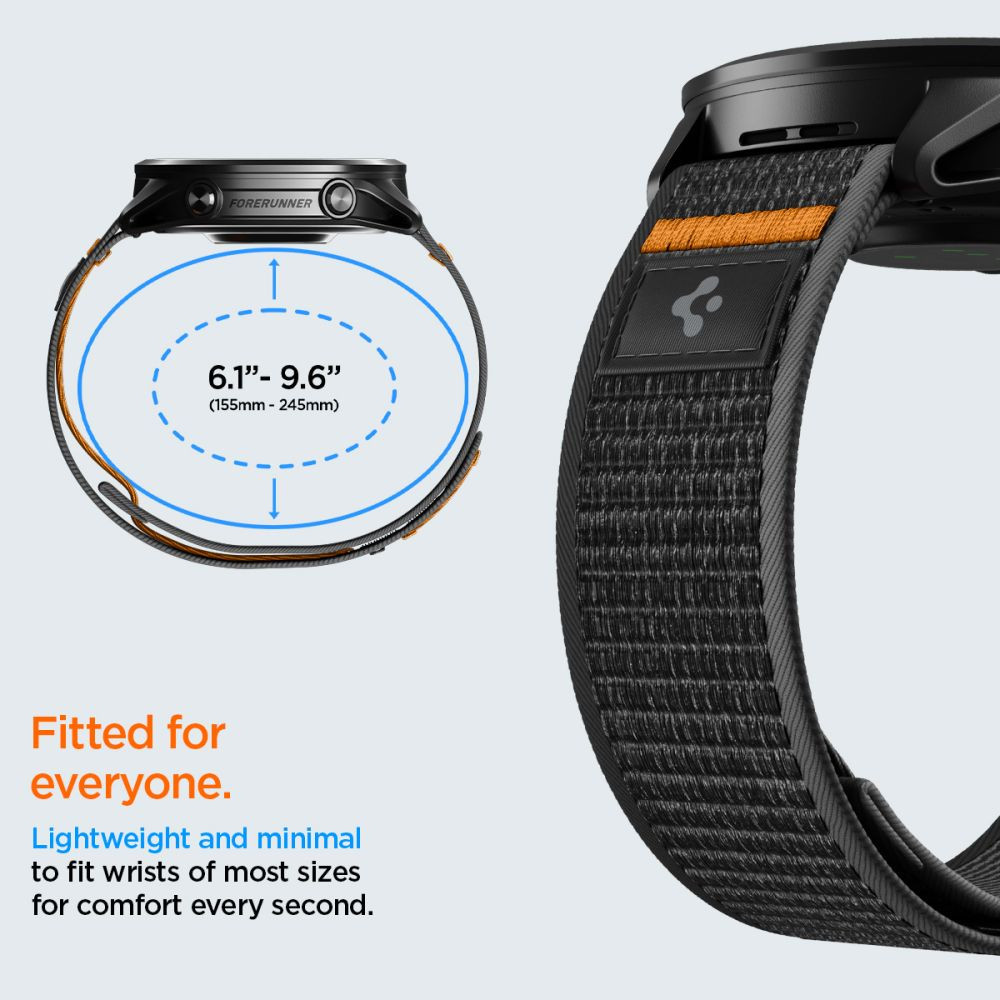 Pasek Spigen Athlex Air Garmin Quick Release 22mm Active Black/orange