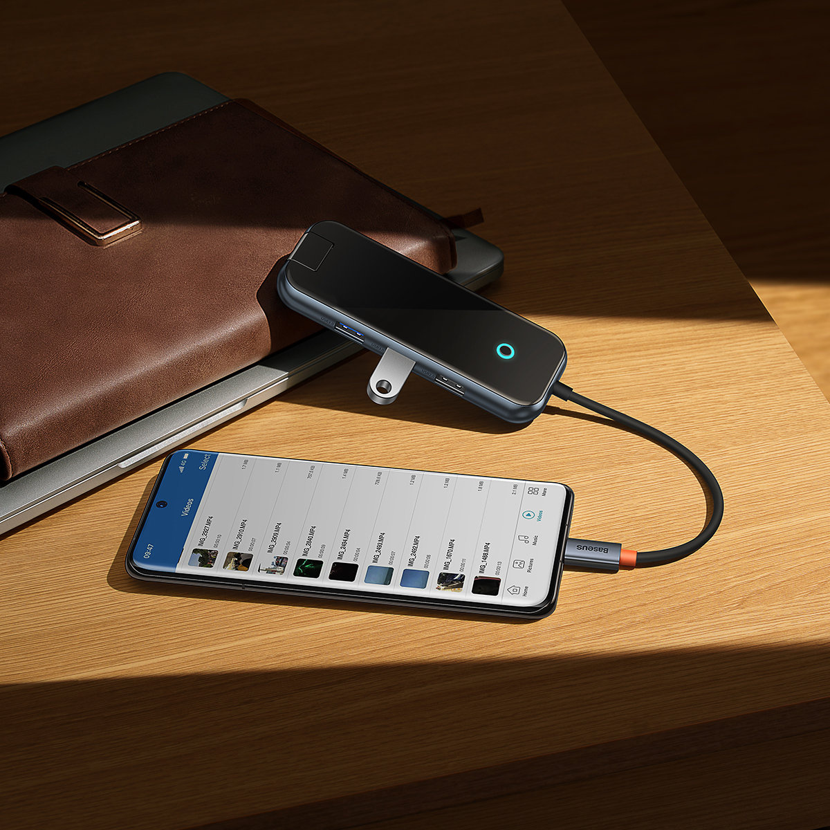 Baseus AcmeJoy Hub USB-C to USB-C PD&Data/2xUSB3.0/USB2.0/HDMI/RJ45) gray