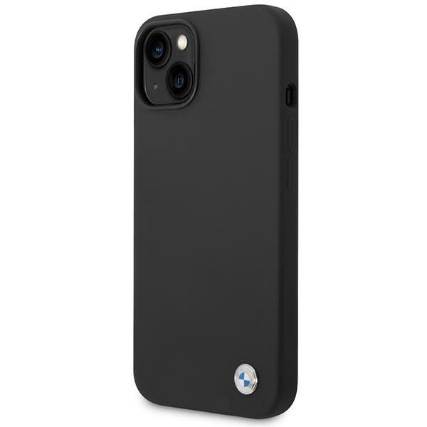 BMW BMHCP14MSILBK Apple iPhone 14 Plus black Silicone Metal Logo