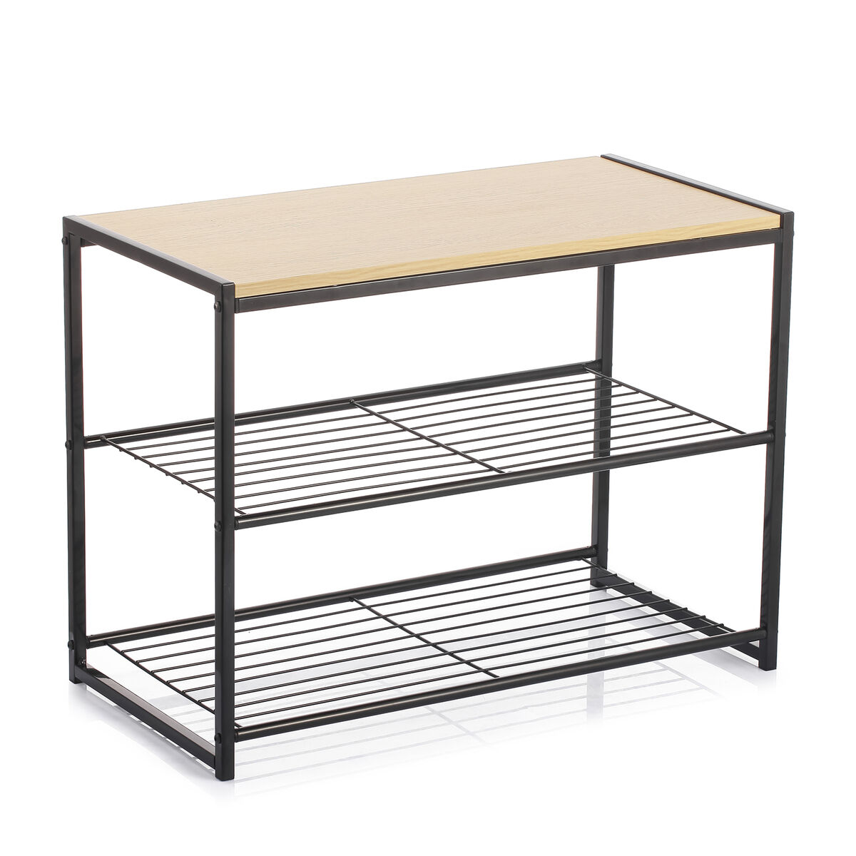 Shoe Rack Vinthera Moa Steel Black 60 x 30 x 44,5 cm