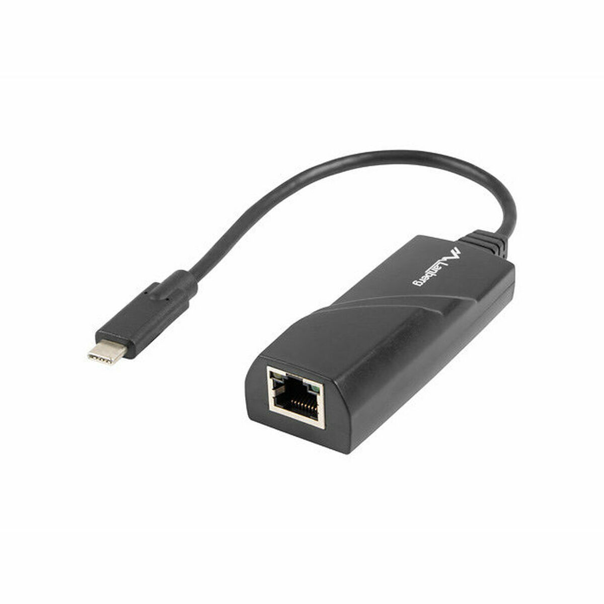 USB C to RJ45 Network Adapter Lanberg NC-1000-02 Black 0,15 m