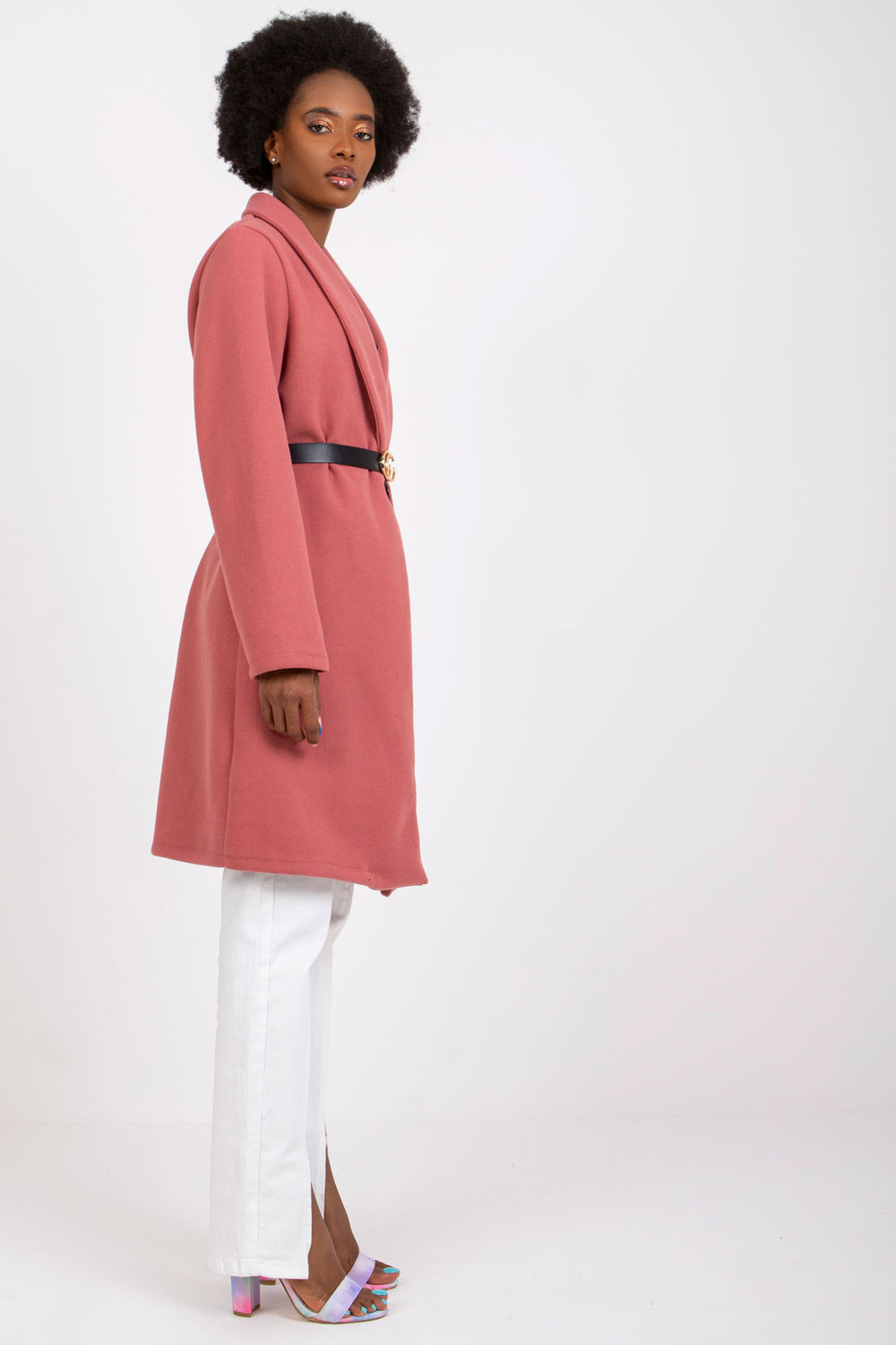  Coat model 162606 Italy Moda  pink