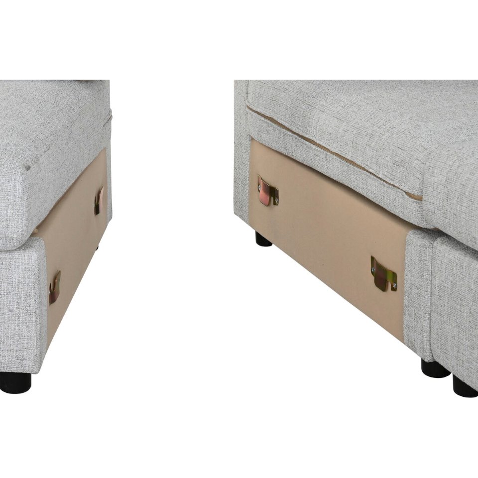 Sofa Home ESPRIT Light grey Loft 235 X 303 X 86 CM
