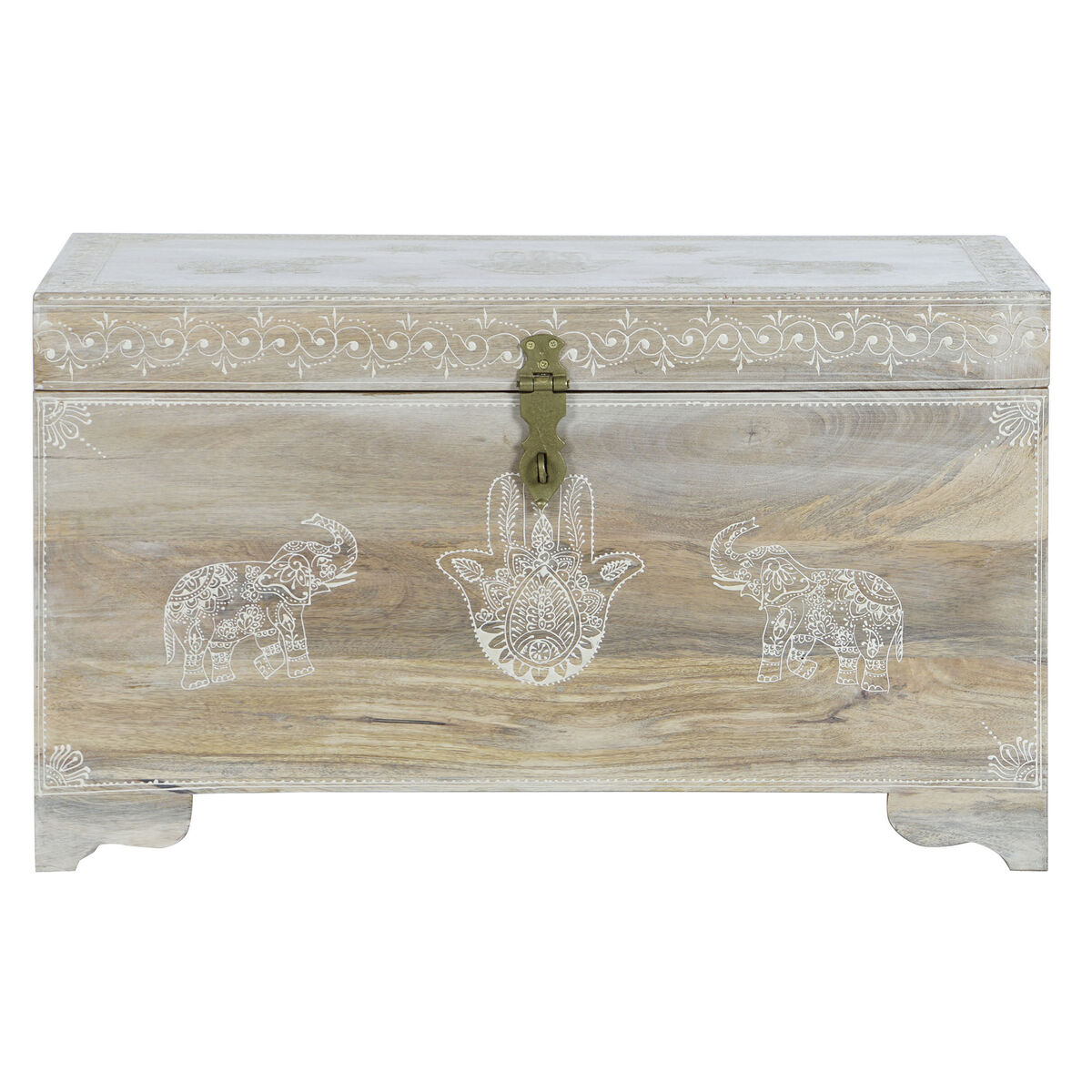 Chest DKD Home Decor 78 x 43 x 45 cm Natural Mango wood MDF Wood