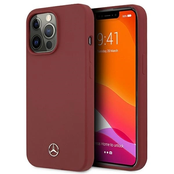 Mercedes MEHCP13XSILRE Apple iPhone 13 Pro Max hardcase Silicone Line red