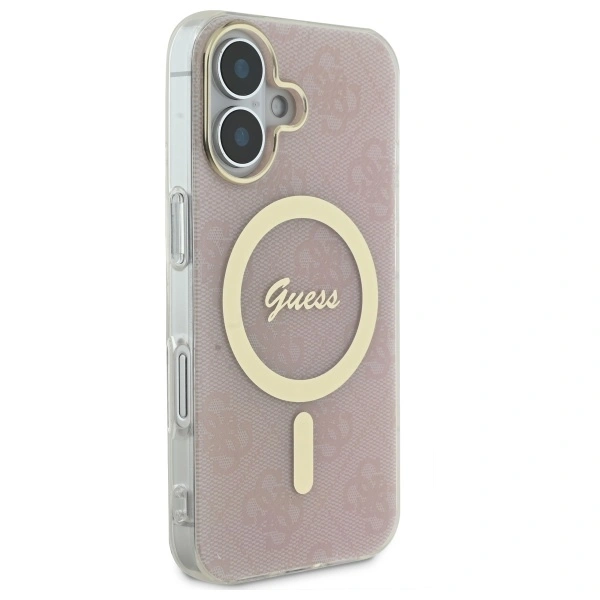 Guess GUHMP16MH4STP Apple iPhone 16 Plus hardcase IML 4G MagSafe pink