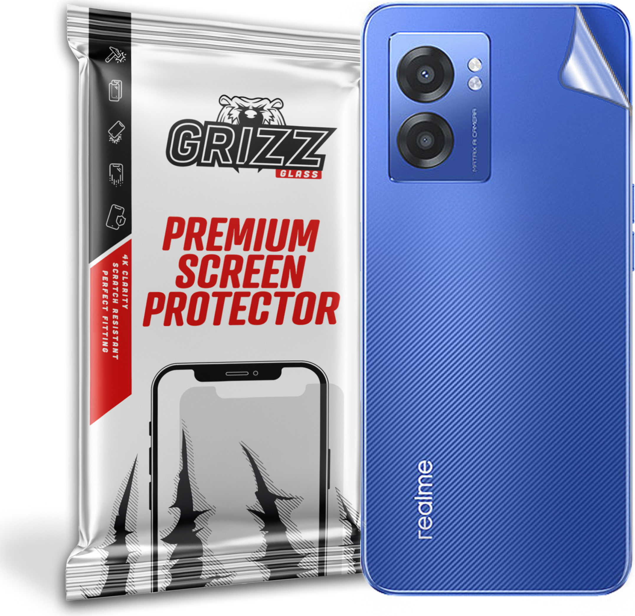 GrizzGlass SatinSkin Realme Q5i