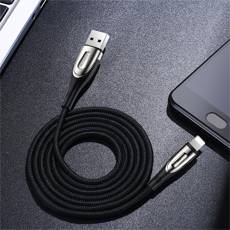 Joyroom Sharp Series USB-A/Lightning Cable 3A 1.2m black (S-M411)
