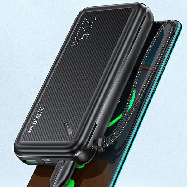 USAMS Powerbank PB60 20000mAh 22.5W 2xQC3.0+PD Fast Charge black 20KCD16801 (US-CD168)