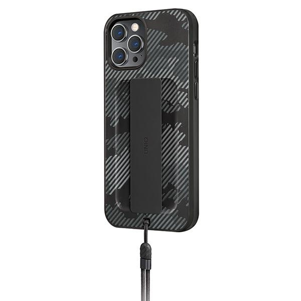 UNIQ Heldro Apple iPhone 12/12 Pro charcoal camo Antimicrobial