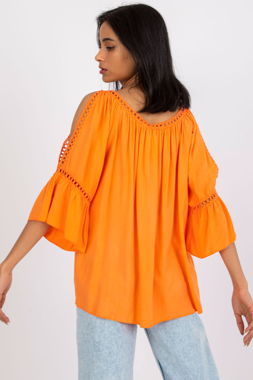  Blouse model 165899 Och Bella  orange
