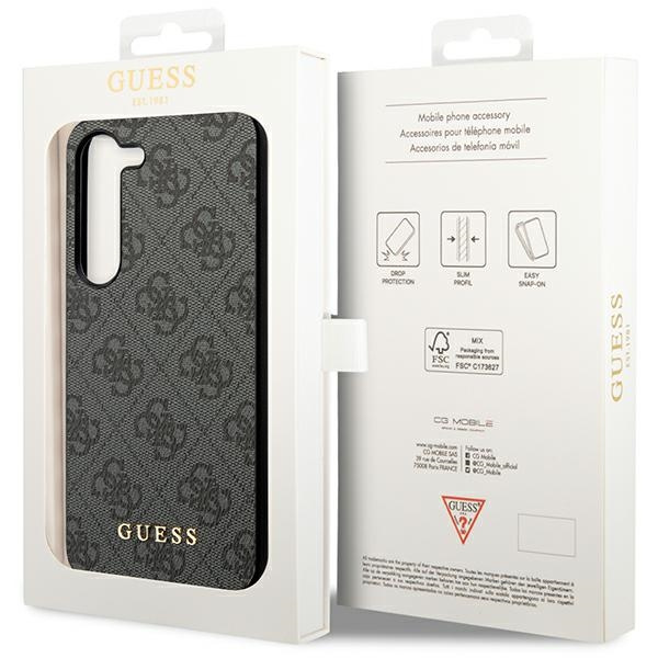 Guess GUHCSA35GF4GGR Samsung Galaxy A35 hardcase 4G Charms Collection black