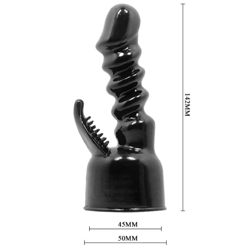 POWER HEAD - INTERCHANGEABLE WAND MASSAGER HEAD INNER AND CLIT STIMULATING