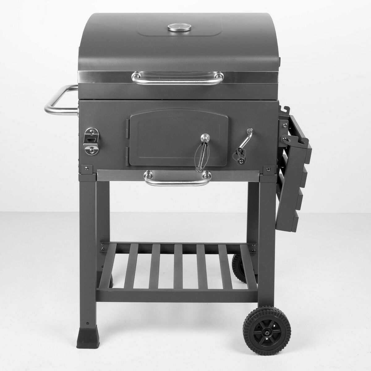 Coal Barbecue with Cover and Wheels Aktive 102 x 65 x 104 cm