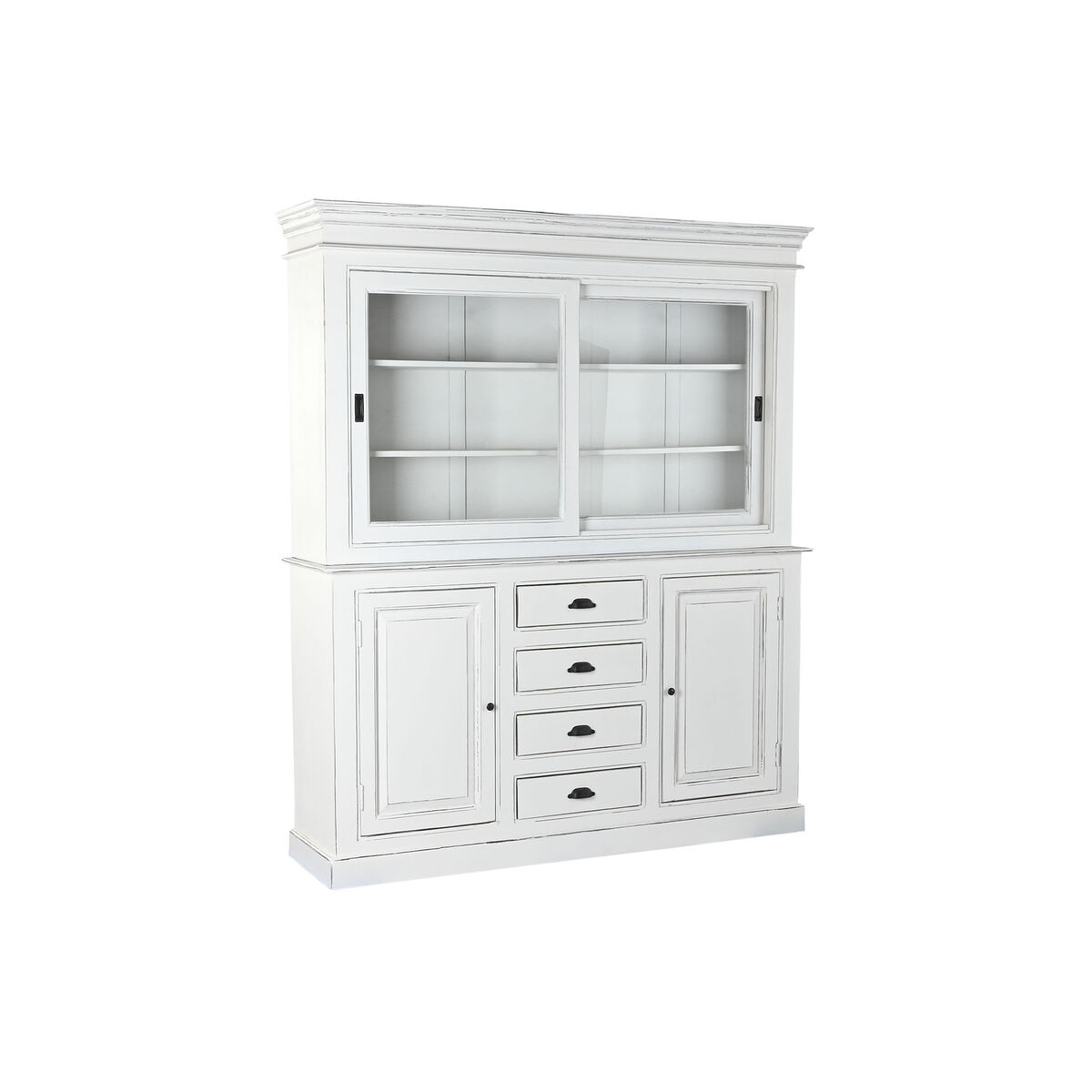 Display Stand Home ESPRIT White Crystal Mango wood 170 x 45 x 200 cm