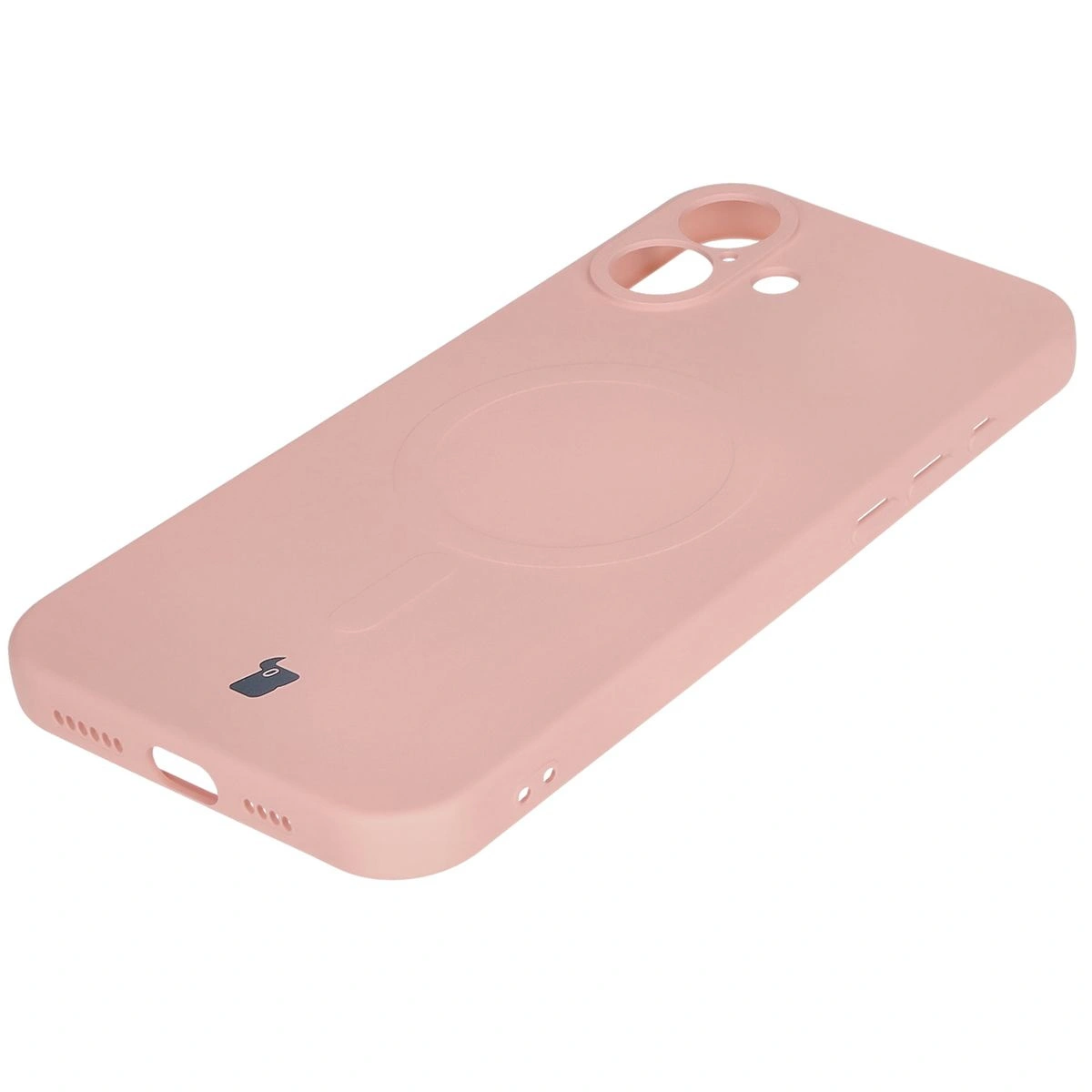 Bizon Case Silicone Magnetic Apple iPhone 16 light pink
