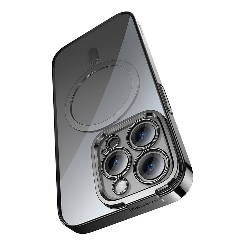Baseus Glitter MagSafe Case + Glass Apple iPhone 14 Pro (black)