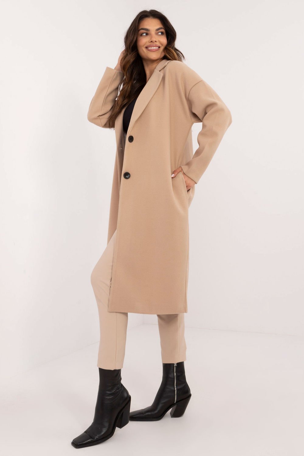  Coat model 201358 Och Bella  beige