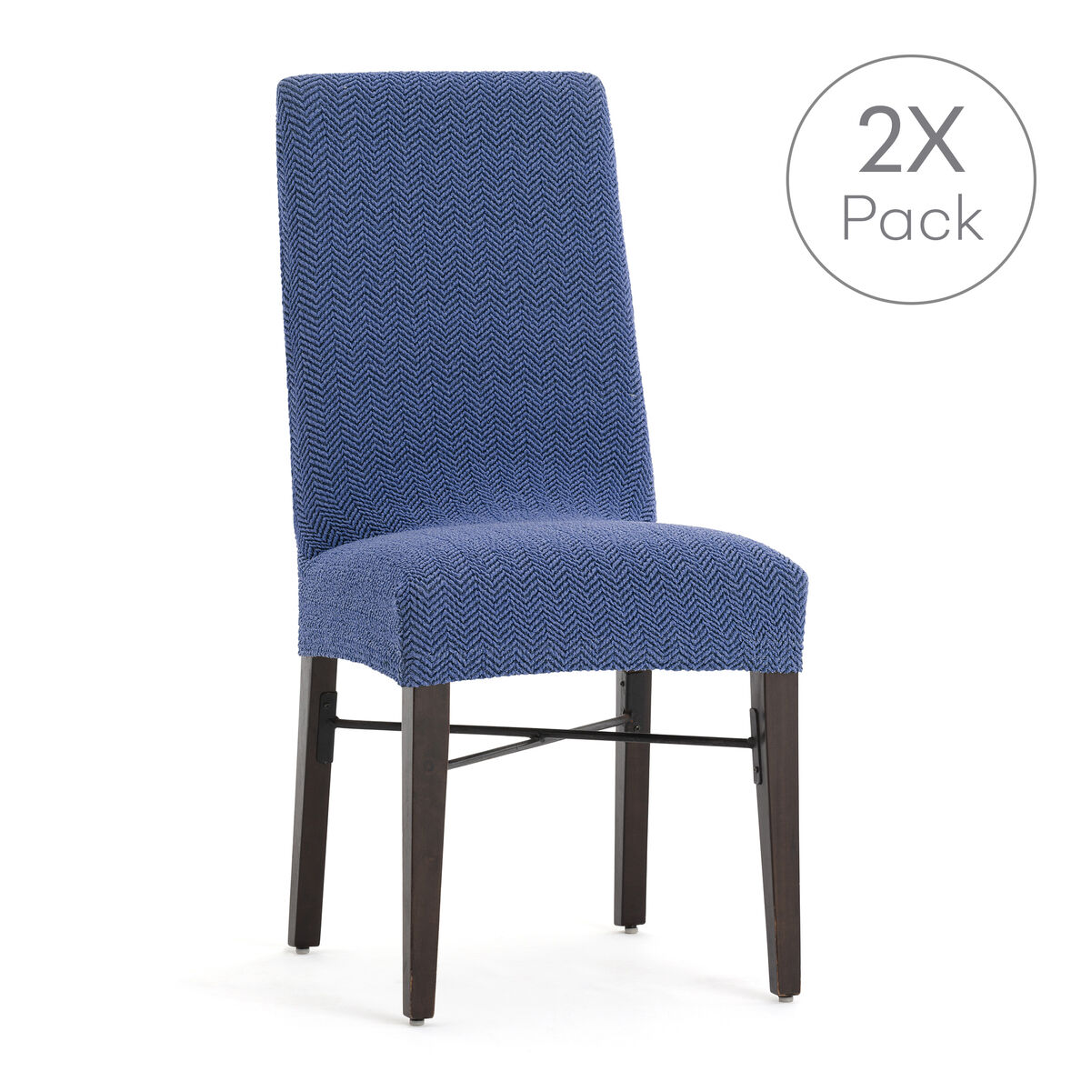 Chair Cover Eysa JAZ Blue 50 x 60 x 50 cm 2 Units