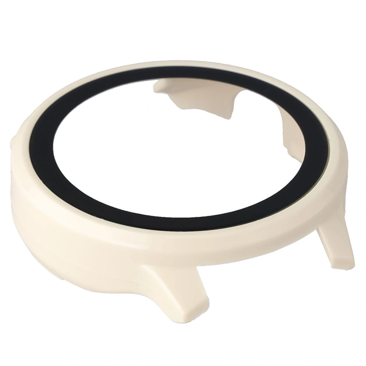 Etui ze szkłem do zegarka Bizon Case+Glass Watch do Garmin Venu 4 41mm beżowe