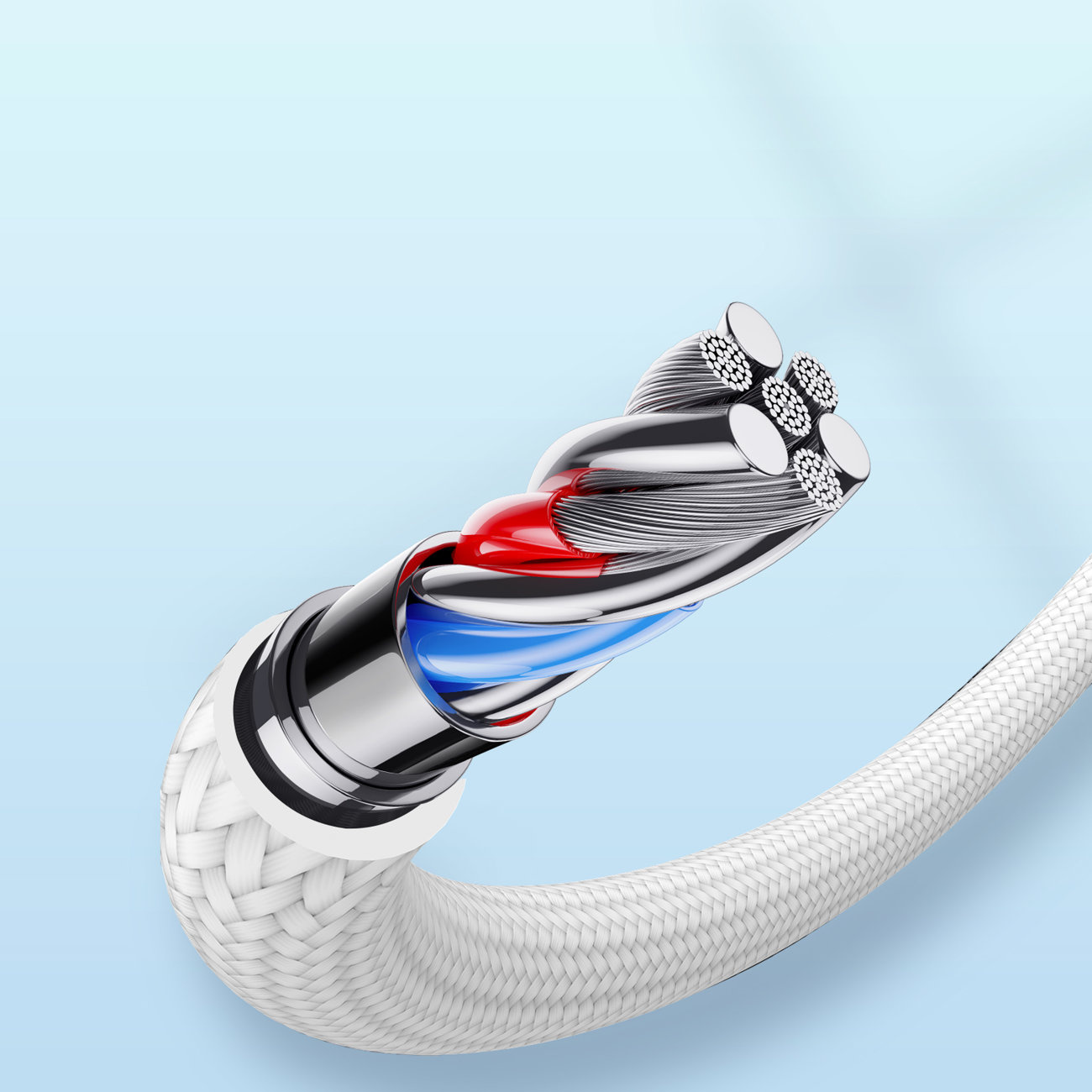 Cable Joyroom A10 Series USB-A/Lightning 2.4A 1.2m white