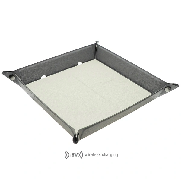 4smarts Organizer with inductive charger 15W grey cream/grey creme