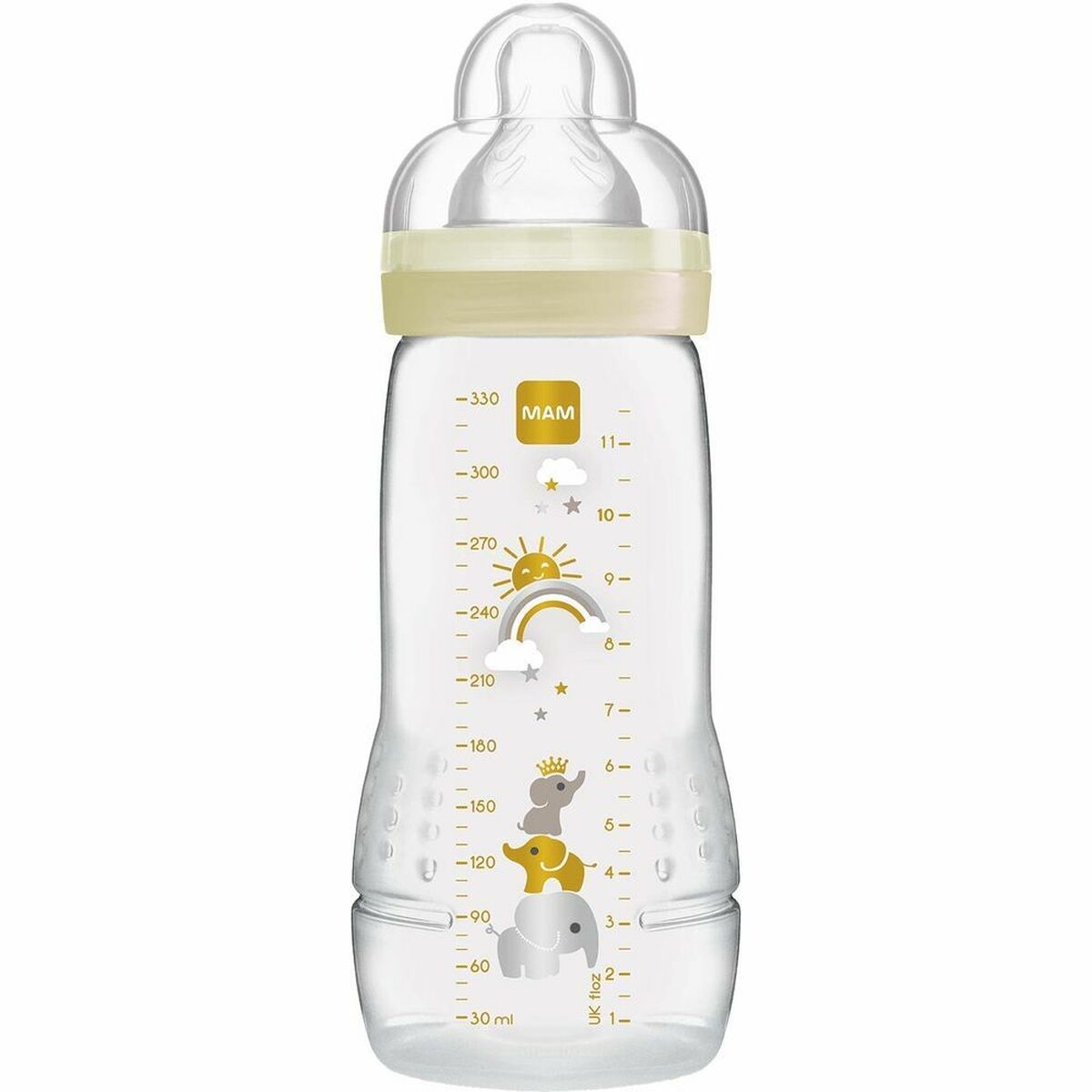 Baby's bottle MAM Easy Active Beige Ivory 330 ml (330 ml)
