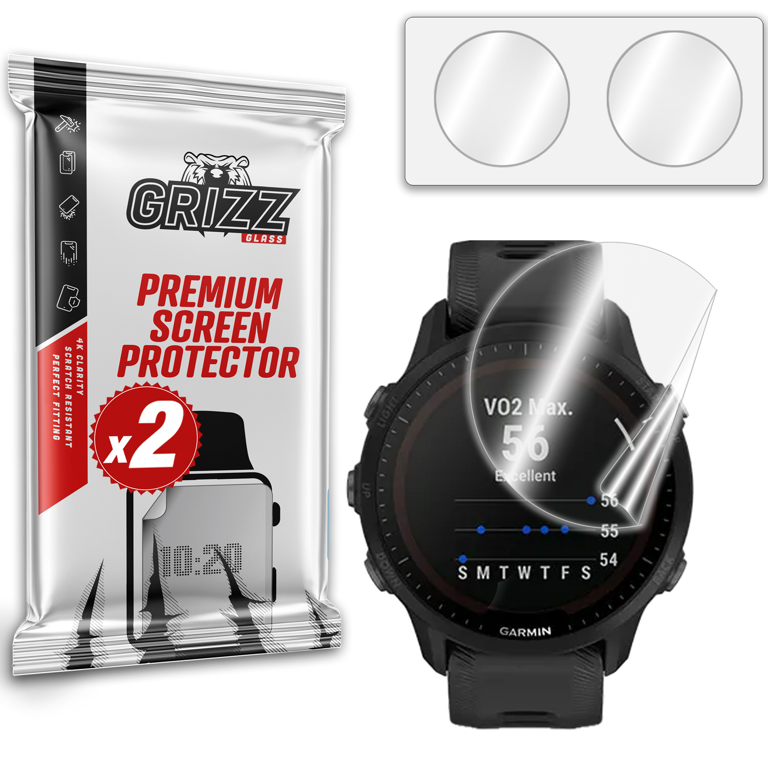 GrizzGlass CeramicFilm Garmin Forerunner 955